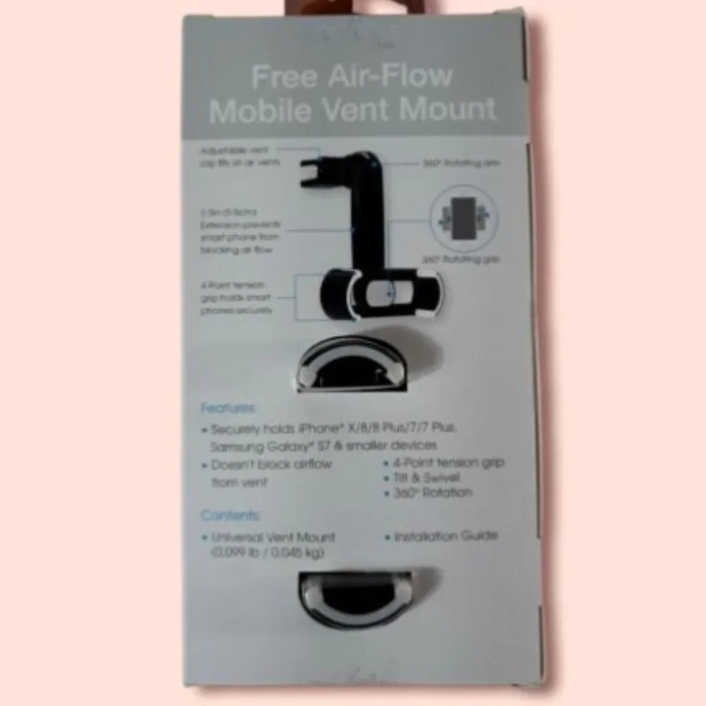 Cell Phone Holder Vibe auto - Free Air-flow Mobile Vent Mount